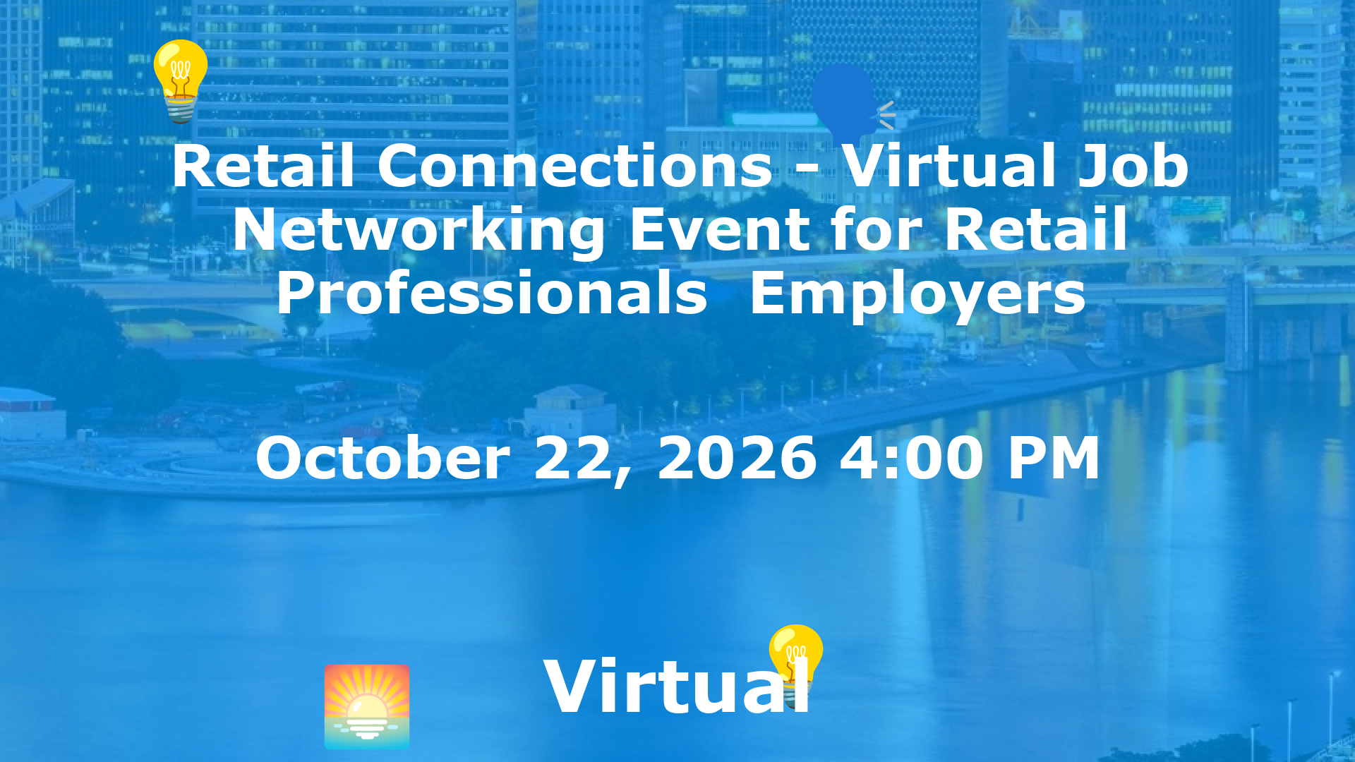 Retail Connections - Virtual Job  Networking Event for Retail Professionals  Employers event image